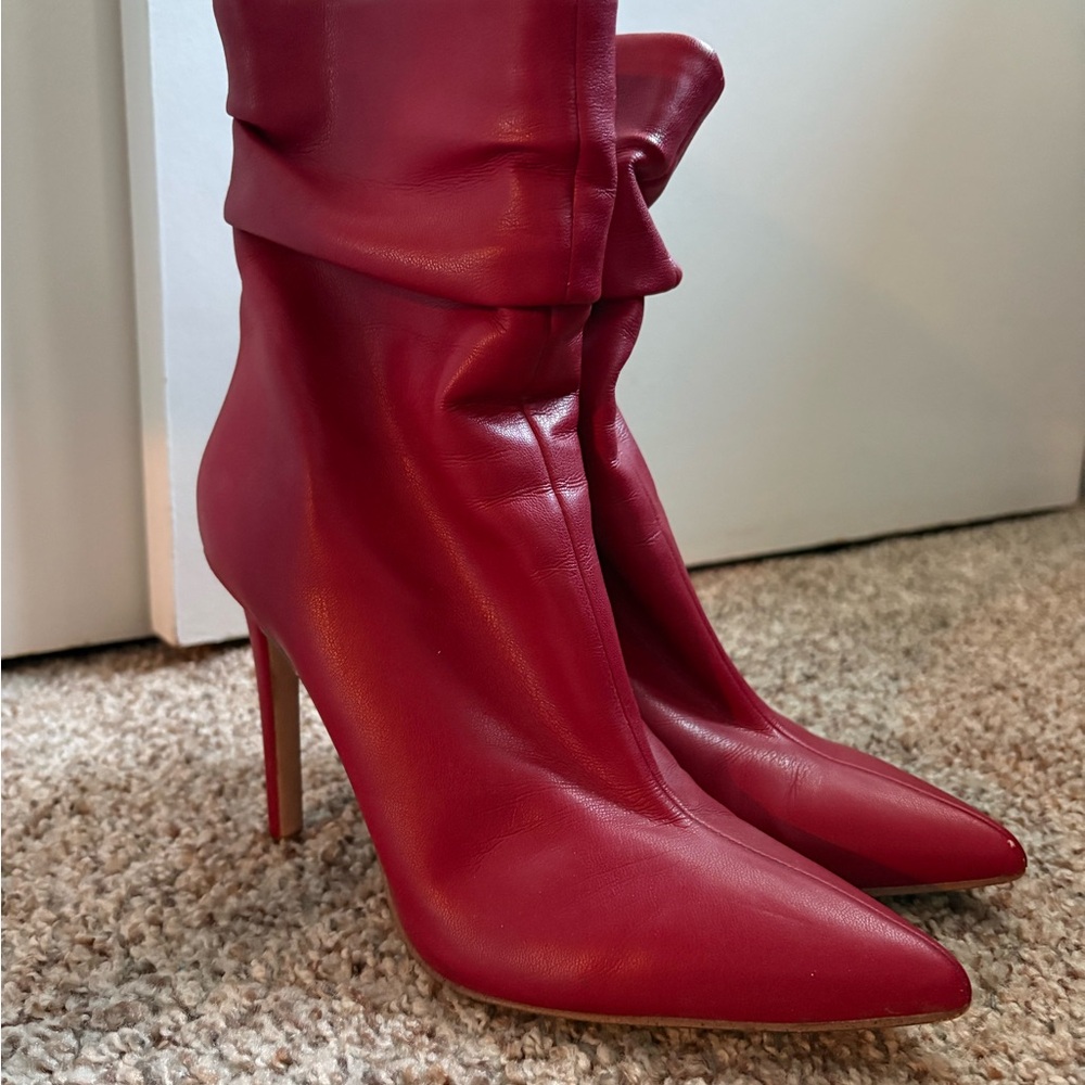Red Stiletto Boots